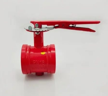 Συστήματα πυρός 300Psi Σχοινοειδής βαλβίδα πεταλούδας με σήμα προσαρμοσμένο στις ανάγκες σας