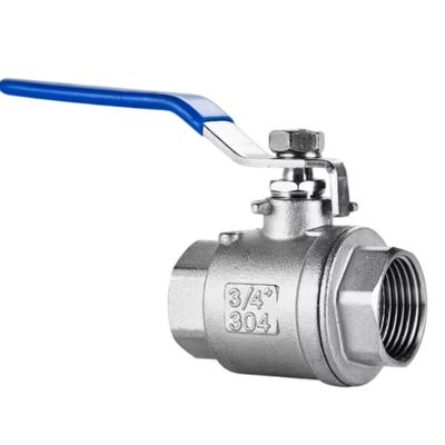 1000psi Bsp Thread 1/2" SS304/316L 2PCS Ατσάλινη βαλβίδα σφαίρας για επεξεργασία νερού