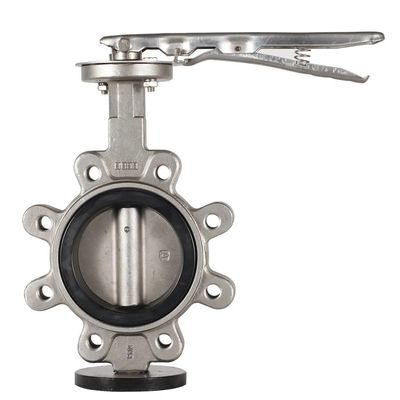 API609 EPDM Εφοδιασμένη με PTFE χυτοσίδηρο τύπου βαλβίδας πεταλούδας για εξατομικευμένες ανάγκες