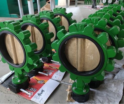 8 ιντσών DN200 PN16 Δυνατό σιδερένιο δίσκο σώματος SS410 Στάμ ελαστικό κάθισμα