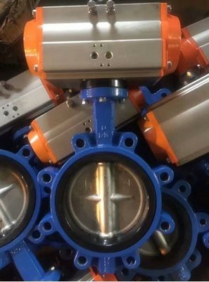 8 ιντσών DN200 PN16 Δυνατό σιδερένιο δίσκο σώματος SS410 Στάμ ελαστικό κάθισμα