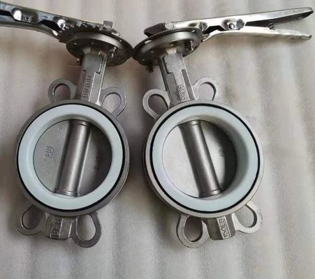 Βαλβίδα πεταλούδας από ανοξείδωτο χάλυβα με μέγεθος θύρας OEM και χειριστήριο ρυθμίσεως με πνευματικό σύστημα