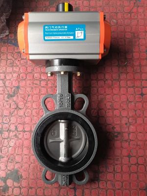 Εγχειρίδιο χαμηλής θερμοκρασίας PN16 PN25 DN40-DN400 300LB Μεταλλική σκληρή σφραγίδα Πνευματική βαλβίδα πεταλούδας