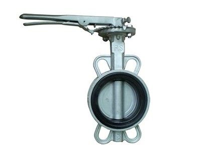 OEM Port Size Βαλβίδα πεταλούδας από ανοξείδωτο χάλυβα/ατσάλι άνθρακα με χειροκίνητη λειτουργία