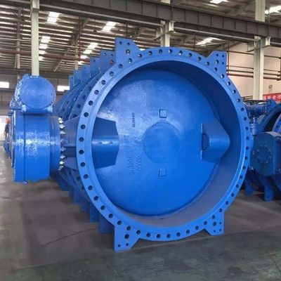 Εξαιρετικό ευέλικτο σίδερο EPDM επιπλακωμένο Wras Βιομηχανικός έλεγχος διπλή εκκεντρική φλέβα βαλβίδα πεταλούδας