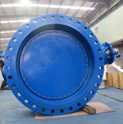 Εξαιρετικό ευέλικτο σίδερο EPDM επιπλακωμένο Wras Βιομηχανικός έλεγχος διπλή εκκεντρική φλέβα βαλβίδα πεταλούδας