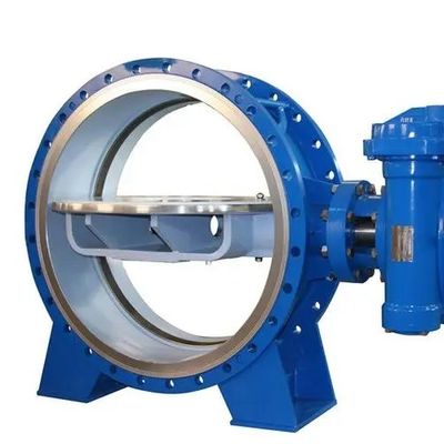 DN150 DN1800 Βαλβίδα πεταλούδας PN16 Διπλή φλάνζα Διπλή εκκεντρική μαλακή σφραγισμένη BS5163