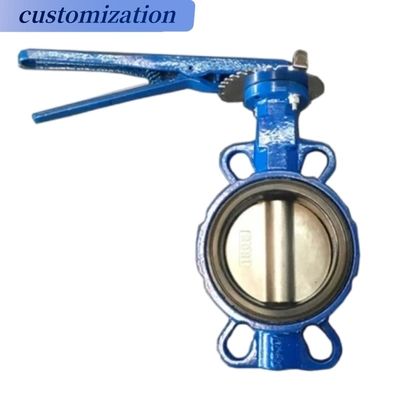 Πωλήστε CF8 Di Ci EPDM PTFE Strong Acid Ductile Iron Lever Operated Wafer Butterfly Valve (Παταλίς βαλβίδα)