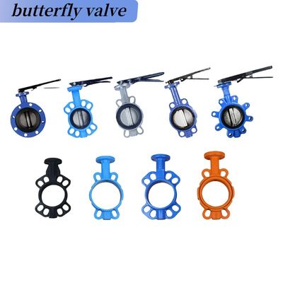 Πωλήστε CF8 Di Ci EPDM PTFE Strong Acid Ductile Iron Lever Operated Wafer Butterfly Valve (Παταλίς βαλβίδα)