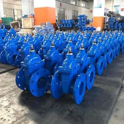 Διαθέσιμη βαλβίδα πύλης OEM BS515 DIN F4 F5 AWWA Ελαστική σφραγίδα μη ανυψωτικού στέλεχους ευέλικτου σιδήρου