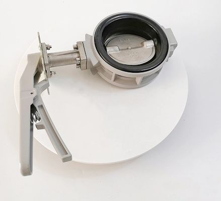 EPDM PTFE Σφραγίσματος Αλουμινίου Σύνθεσης Σώμα Wafer πεταλούδα βαλβίδα για την αντοχή στη διάβρωση