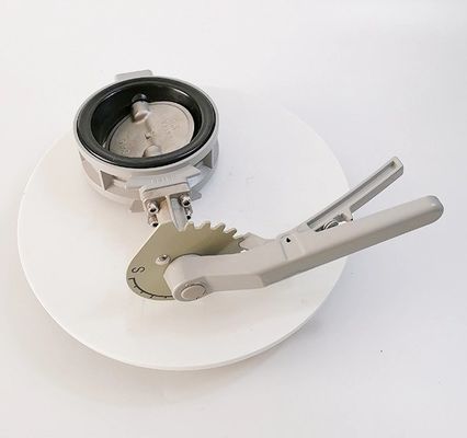 BUTTERFLY Design Αλουμινίου Σύνθεσης Wafer Βαλβίδα πεταλούδας με υλικό υαλοποιούμενου σιδήρου