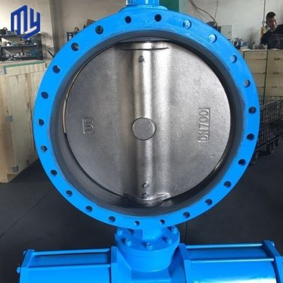 Επεξεργασία νερού DN400 16 ιντσών Κλάση 150 Offset Double Eccentric Flange Butterfly Valve