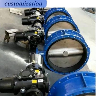 Επεξεργασία νερού DN400 16 ιντσών Κλάση 150 Offset Double Eccentric Flange Butterfly Valve