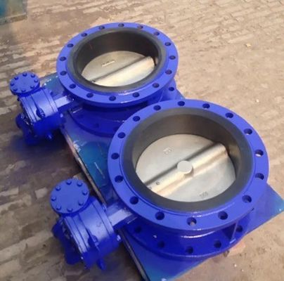 ANSI DIN BS Standard Double Flange Butterfly Valve για προσαρμοσμένες εφαρμογές