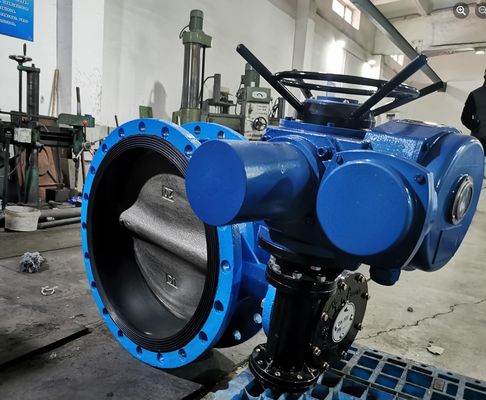 ANSI DIN BS Standard Double Flange Butterfly Valve για προσαρμοσμένες εφαρμογές