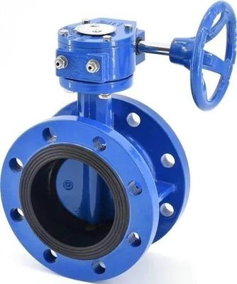 ANSI DIN BS Standard Double Flange Butterfly Valve για προσαρμοσμένες εφαρμογές