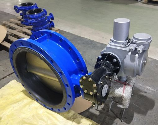 ANSI DIN BS Standard Double Flange Butterfly Valve για προσαρμοσμένες εφαρμογές