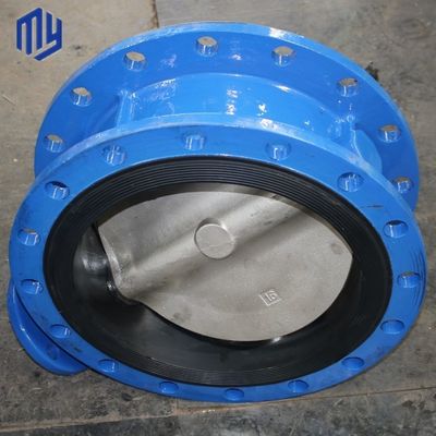 Βιομηχανική DN600 PN10 PN25 NBR Καθίσμα Ηλεκτρική βαλβίδα πεταλούδας διπλής φλεγκής γρήγορο άνοιγμα