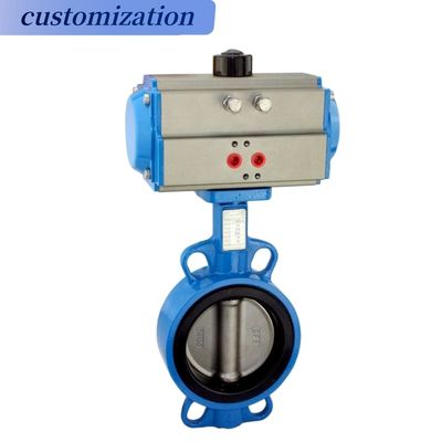 OEM Port Size Lever Ενεργοποιημένο πλήρως με PTFE επικαλυμμένο συγκεντρωτικό DIN BS Control Butterfly Valve