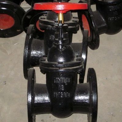 Βιομηχανία 100 mm WCB βαλβίδα πύλης χυτοσίδηρου με αυξανόμενο στέλεχος και χαλκό χαλκού μεταλλικό κάθισμα