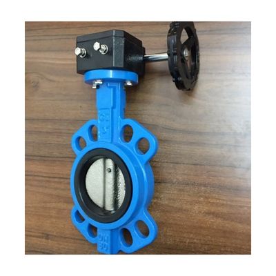 OEM Χυτοσίδηρο Operator Wormgear Double Flange EPDM/NBR Καθίσμα Ατσάλινου Χάλυβα Disc Lug Wafer Βαλβίδα πεταλούδας