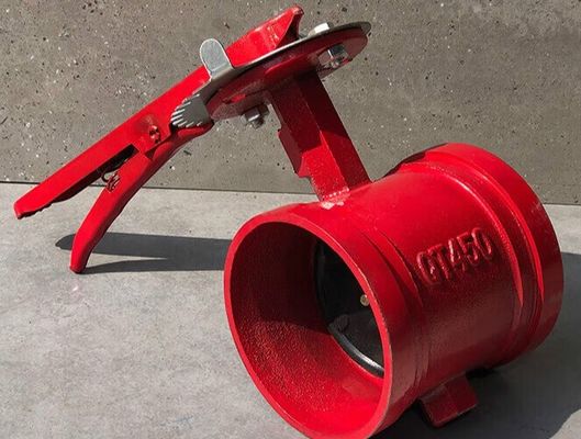Συστήματα πυρός 300Psi Σχοινοειδής βαλβίδα πεταλούδας με σήμα προσαρμοσμένο στις ανάγκες σας