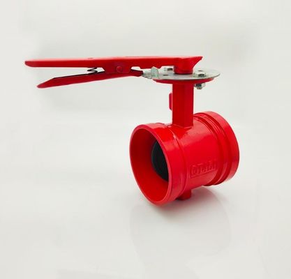 Συστήματα πυρός 300Psi Σχοινοειδής βαλβίδα πεταλούδας με σήμα προσαρμοσμένο στις ανάγκες σας