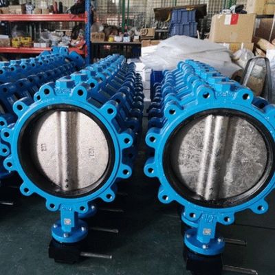 DN350 PN16 Βαλβίδα πεταλούδας EPDM ευέλικτη σιδηροπλακέτα φλάντζο υδρατμών για σύστημα νερού