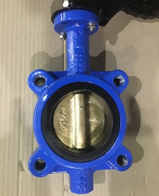 DN350 PN16 Βαλβίδα πεταλούδας EPDM ευέλικτη σιδηροπλακέτα φλάντζο υδρατμών για σύστημα νερού