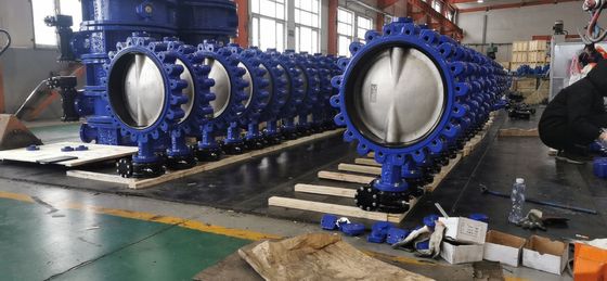 Εφαρμογές για το νερό Βαλβίδες πεταλούδας AWWA Wafer Lug Double Flanged C954 C950 C955 Disc