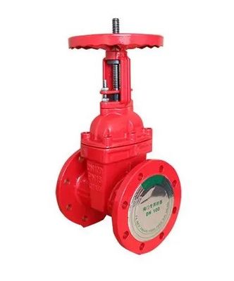 Δίπλωμα DN150 χειροκίνητης βαλβίδας πυροσβεστικής πύλης με πλακιδωτό σίδηρο για έλεγχο ροής νερού