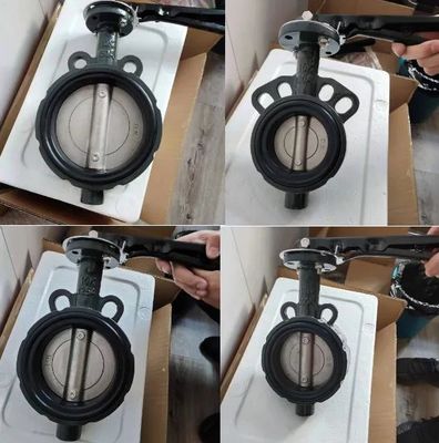 Κεφάλαια υποβρύχιας ύδρευσης τύπου Wafer JIS API 150LB PN16 Korea Butterfly Valve για το νερό πετρέλαιο και φυσικό αέριο
