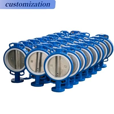 Εξαιρετική απόδοση Wafer EPDM Soft Sealing Butterfly Valve με Πνευματικό Ενεργοποιητή