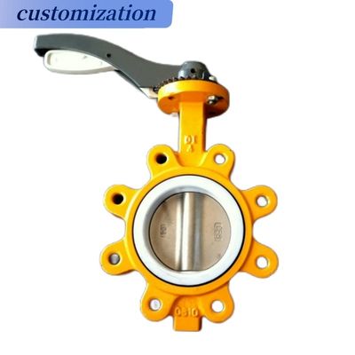 Η αμερικανική προδιαγραφή DN80 Lug Lined Fluorine Butterfly Valve Ltd71f46-16p για μέσα αερίου