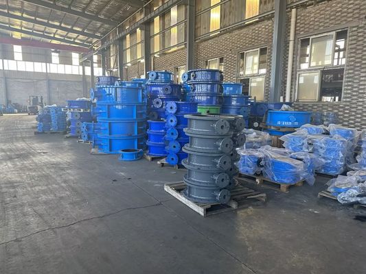 8 ιντσών βαλβίδα πεταλούδας χυτοσιδή για χειροκίνητο έλεγχο ροής σε βιομηχανικά περιβάλλοντα