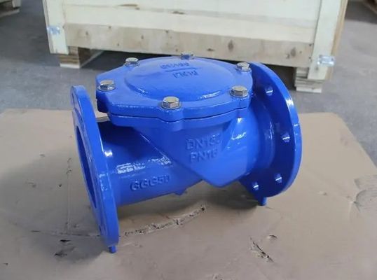Υποστήριξη DN200 BS AWWA ευέλικτη χυτοσίδηρος χάλυβα σιωπηλή ελαστική πλάκα swing check valve