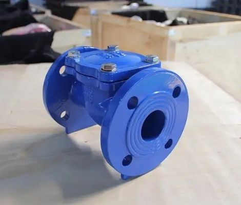 Υποστήριξη DN200 BS AWWA ευέλικτη χυτοσίδηρος χάλυβα σιωπηλή ελαστική πλάκα swing check valve
