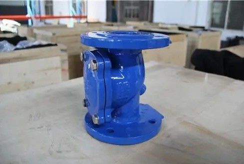 Υποστήριξη DN200 BS AWWA ευέλικτη χυτοσίδηρος χάλυβα σιωπηλή ελαστική πλάκα swing check valve