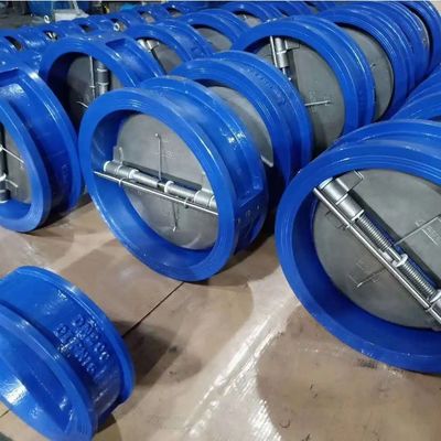 CI υλικό σώματος ANSI Standard Stainless Steel Double Plate και Wafer Check Valve κατασκευασμένο