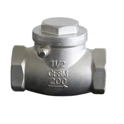 4 ιντσών CF8 WCB Carbon Steel Flange Swing Check Valve Πλήρες πιστοποιητικό και εγχειρίδιο