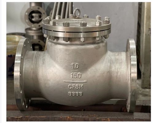 4 ιντσών CF8 WCB Carbon Steel Flange Swing Check Valve Πλήρες πιστοποιητικό και εγχειρίδιο