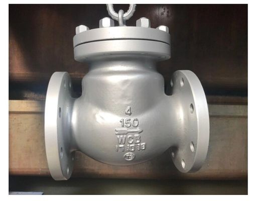 4 ιντσών CF8 WCB Carbon Steel Flange Swing Check Valve Πλήρες πιστοποιητικό και εγχειρίδιο