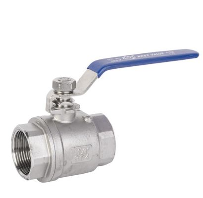 Υδραυλική 1 ίντσες PTFE σφραγίδα πλήρης τρύπα πλαστική ανοξείδωτου χάλυβα βαλβίδα μπάλα νερού