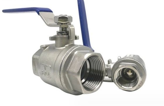 Ατσάλι από ανοξείδωτο χάλυβα 304 316 DN20-NPT 2PC εσωτερική βαλβίδα σφαιρίσματος για υδραυλικά συστήματα