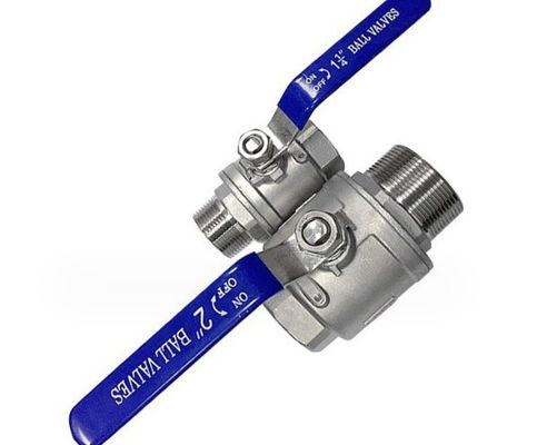 Ατσάλι από ανοξείδωτο χάλυβα 304 316 DN20-NPT 2PC εσωτερική βαλβίδα σφαιρίσματος για υδραυλικά συστήματα