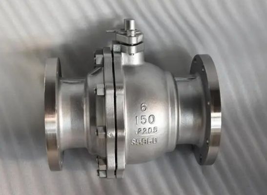 Αεριοπετρελαίου API6d Ατσάλινος χάλυβα Worm Gear Flange Trunnion Mounted Ball Valve Class 600