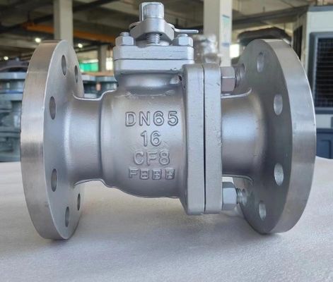 OEM Port Size Ατσάλινη βαλβίδα σφαίρας φλάντζης με ISO5211 High Pad CF8 CF8m F304/F316
