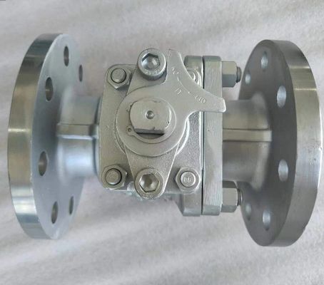 OEM Port Size Ατσάλινη βαλβίδα σφαίρας φλάντζης με ISO5211 High Pad CF8 CF8m F304/F316