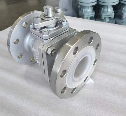 OEM Port Size Ατσάλινη βαλβίδα σφαίρας φλάντζης με ISO5211 High Pad CF8 CF8m F304/F316